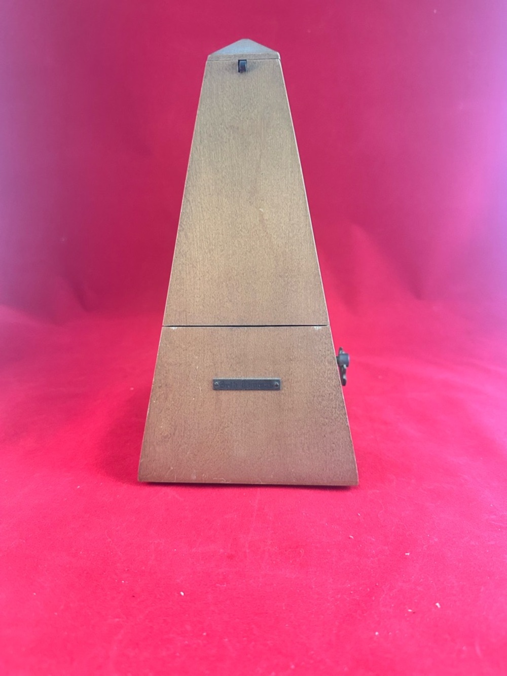 Wooden Pyramid Metronome in Brown